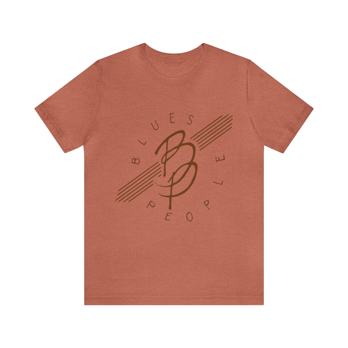 Unisex Jersey Short Sleeve Tee - Brown Logo