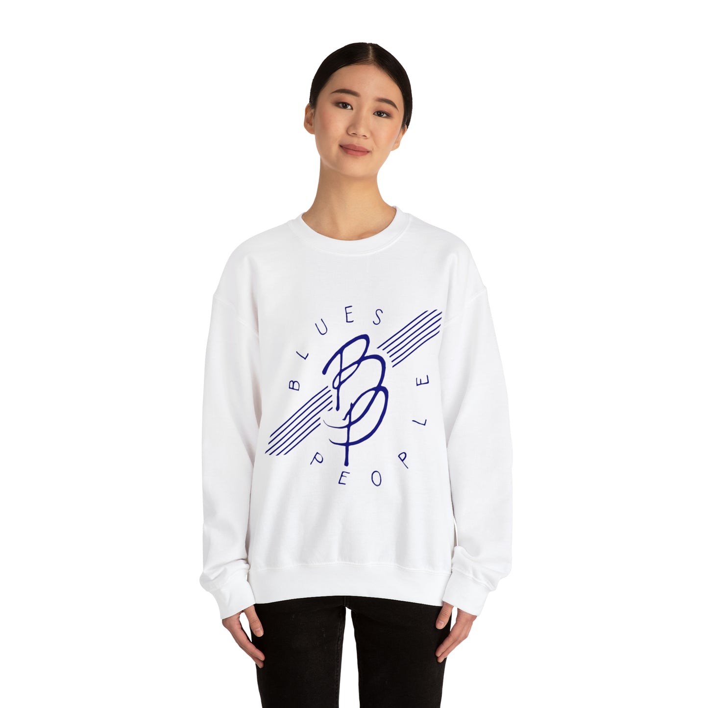 Unisex Heavy Blend™ Crewneck Sweatshirt - Blue Logo