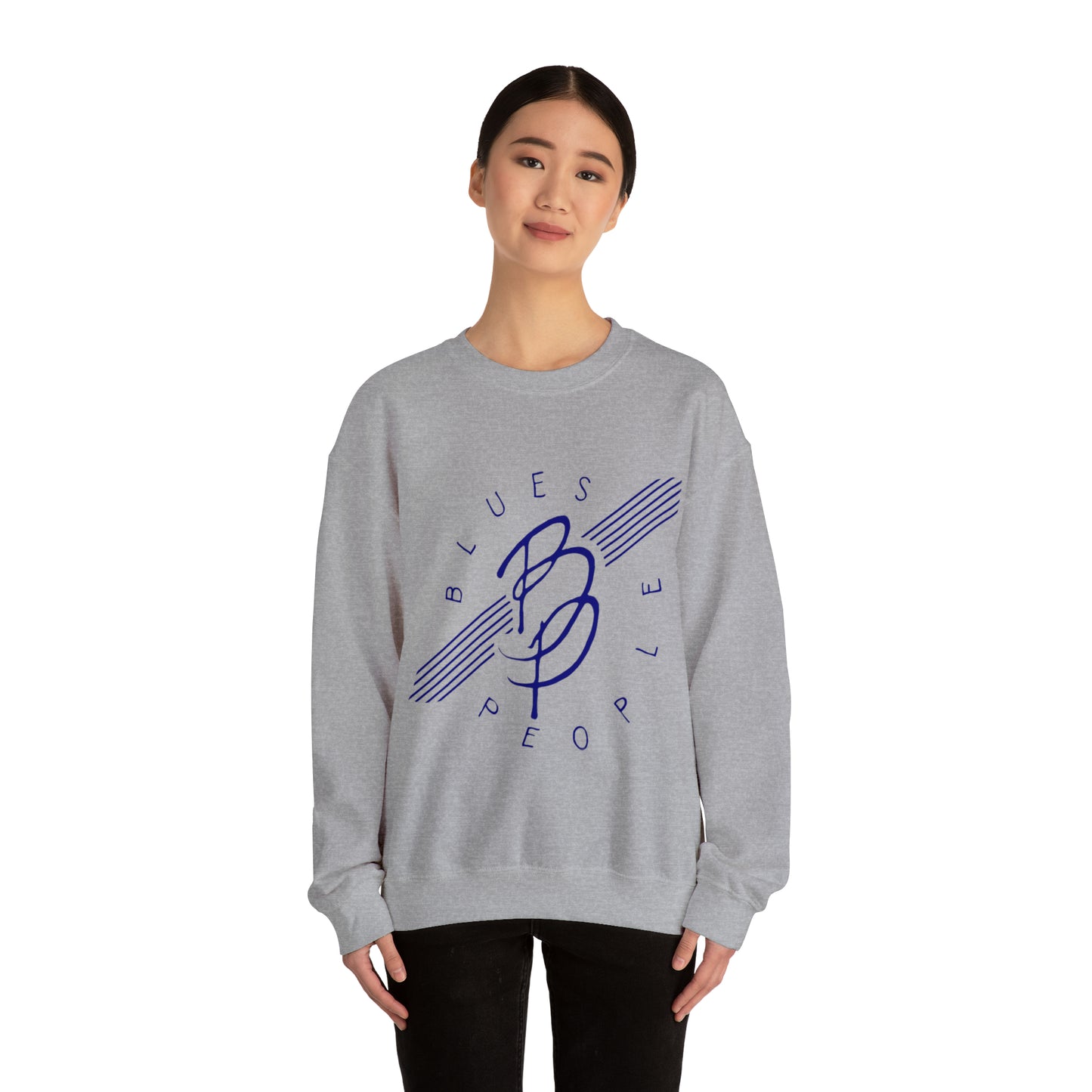 Unisex Heavy Blend™ Crewneck Sweatshirt - Blue Logo