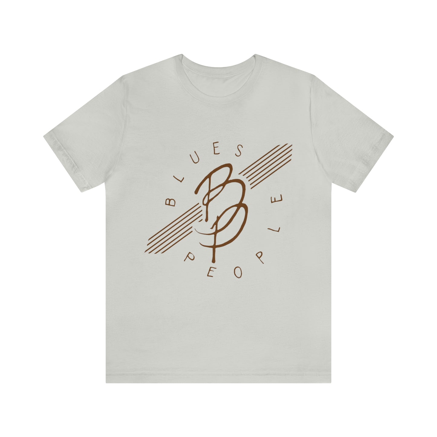 Unisex Jersey Short Sleeve Tee - Brown Logo