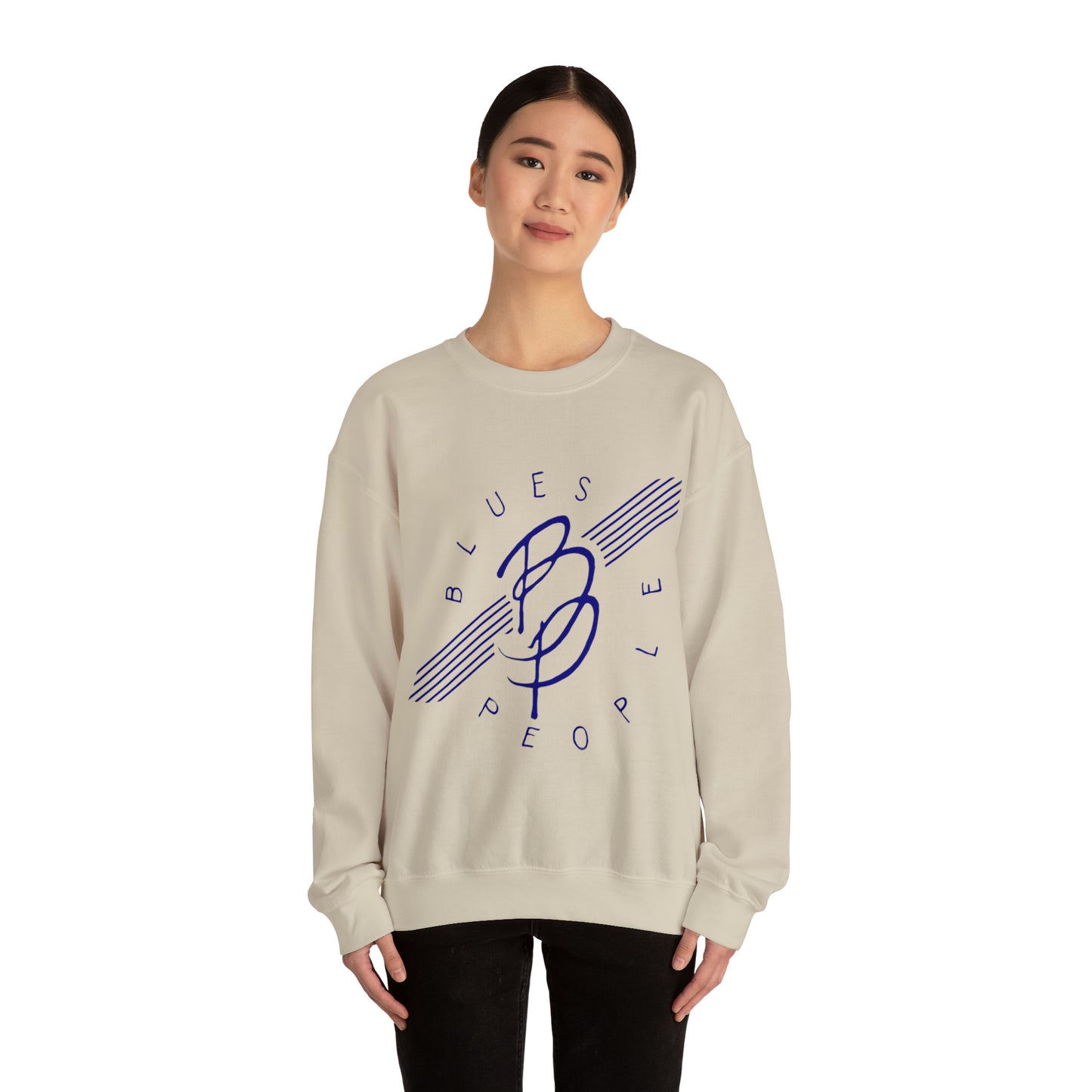 Unisex Heavy Blend™ Crewneck Sweatshirt - Blue Logo