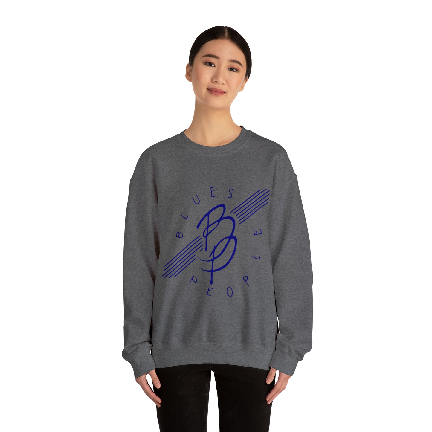 Unisex Heavy Blend™ Crewneck Sweatshirt - Blue Logo