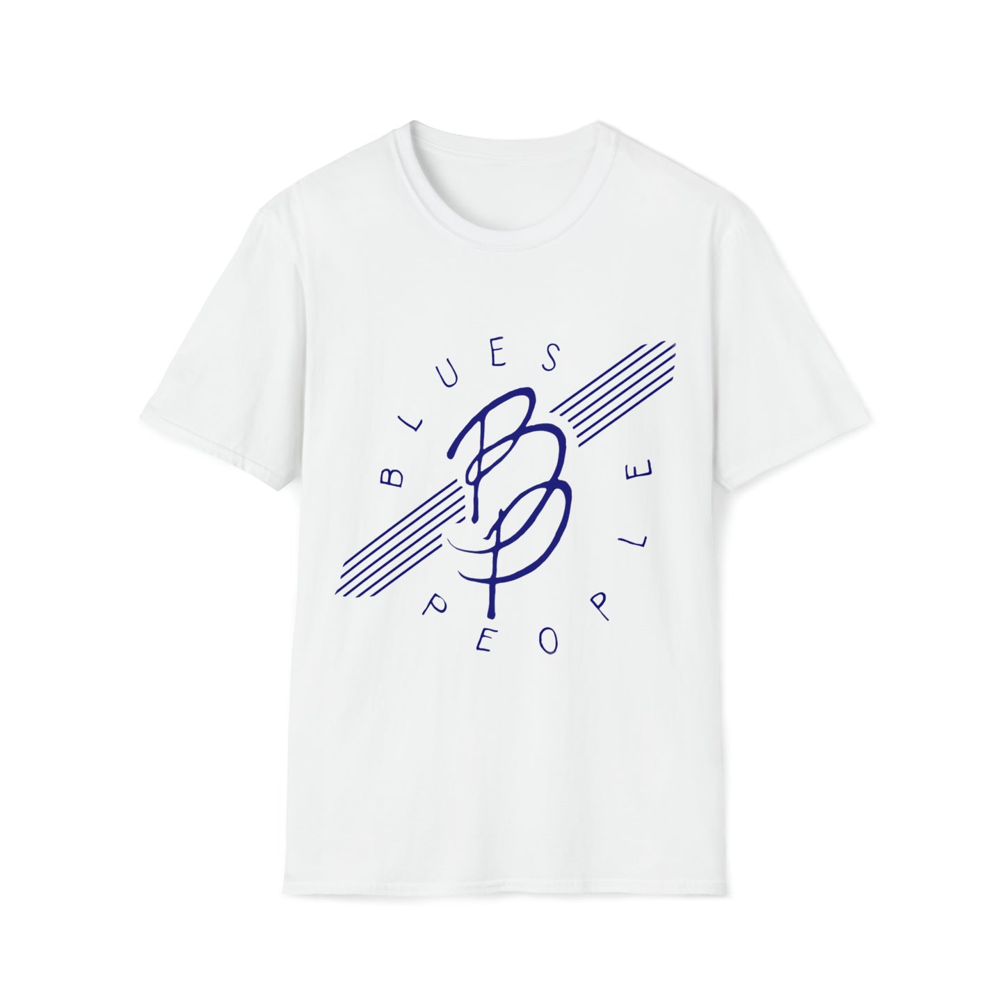 Unisex Softstyle T-Shirt - Blue Logo