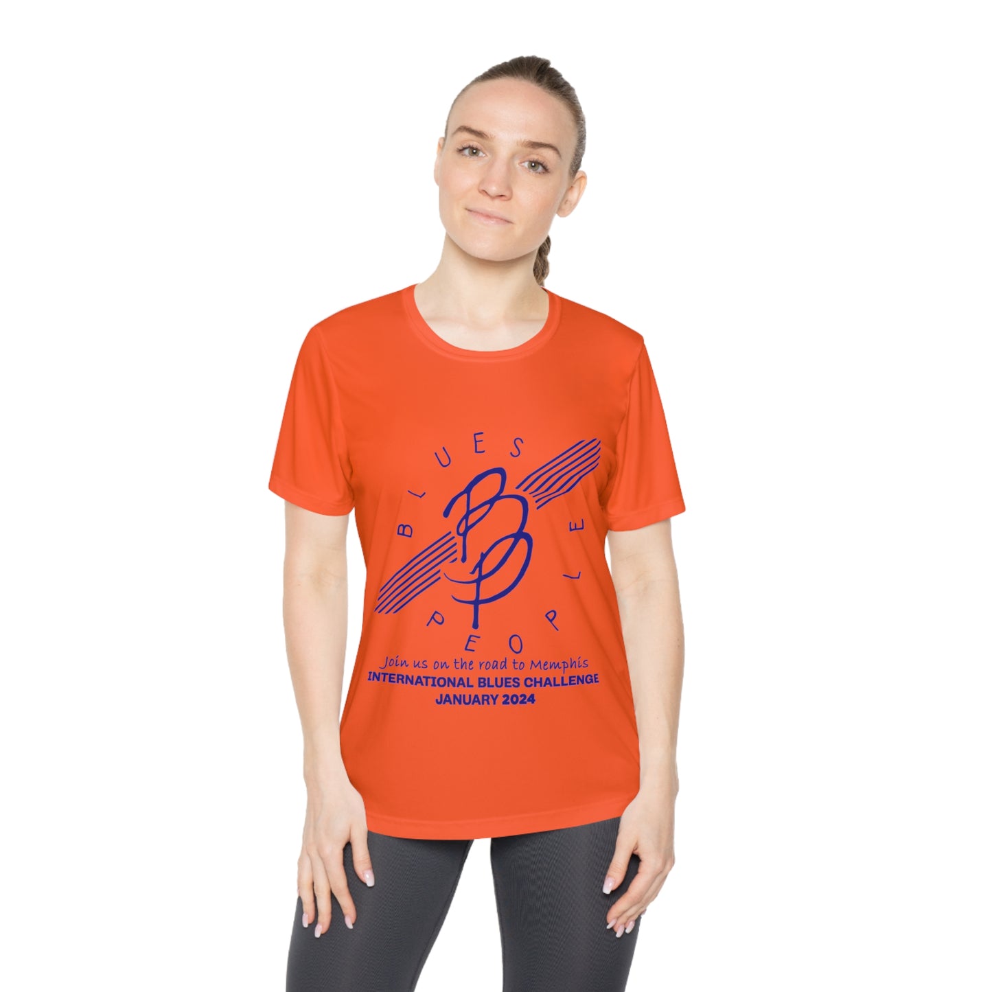 Ladies Competitor Tee - Blue Logo - Journey to Memphis