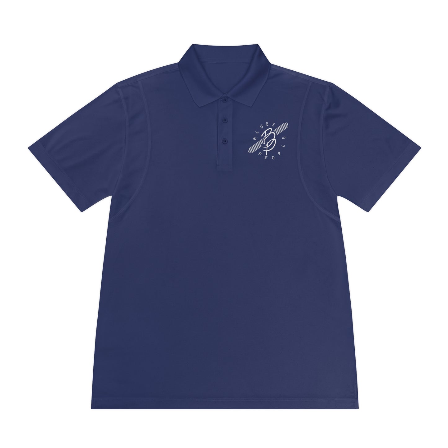 Men's Sport Polo Shirt - White Logo