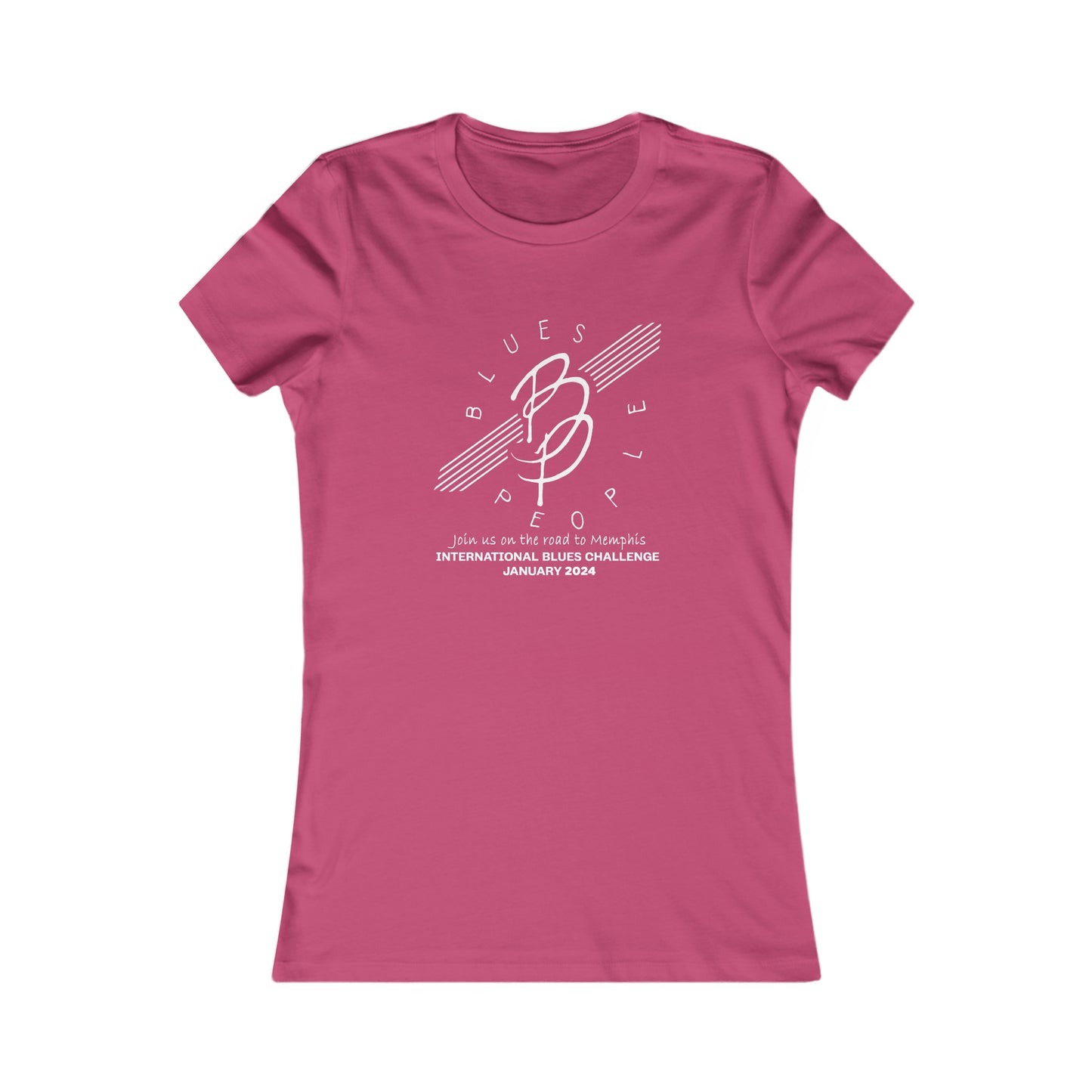 Ladies Favorite T- Shirt - White Logo - Journey to Memphis