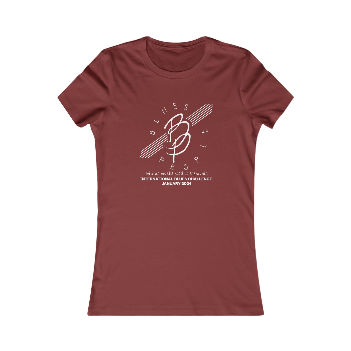 Ladies Favorite T- Shirt - White Logo - Journey to Memphis