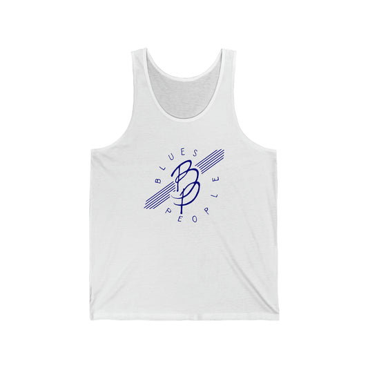 Unisex Jersey Tank - Blue Logo