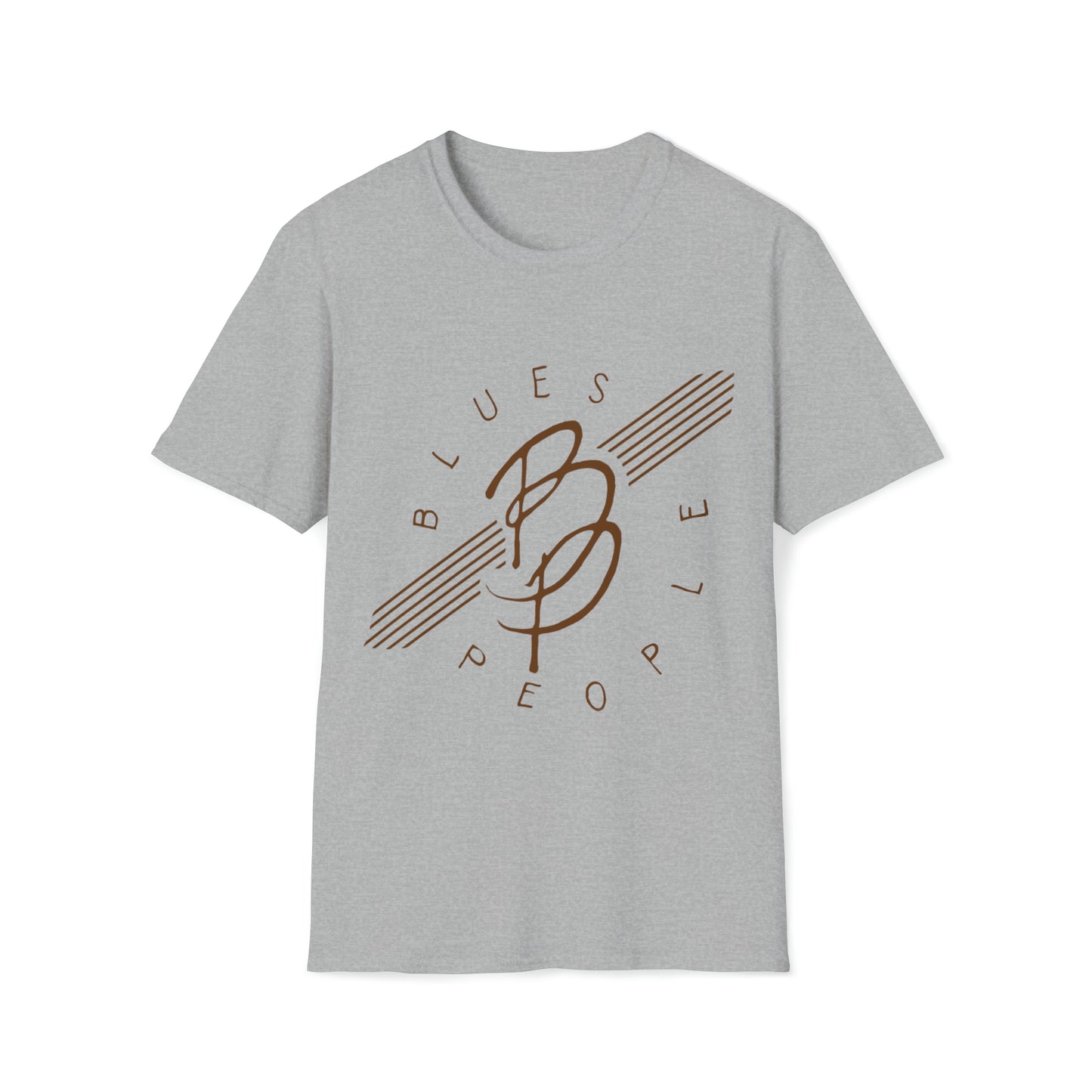 Unisex Softstyle T-Shirt - Brown Logo