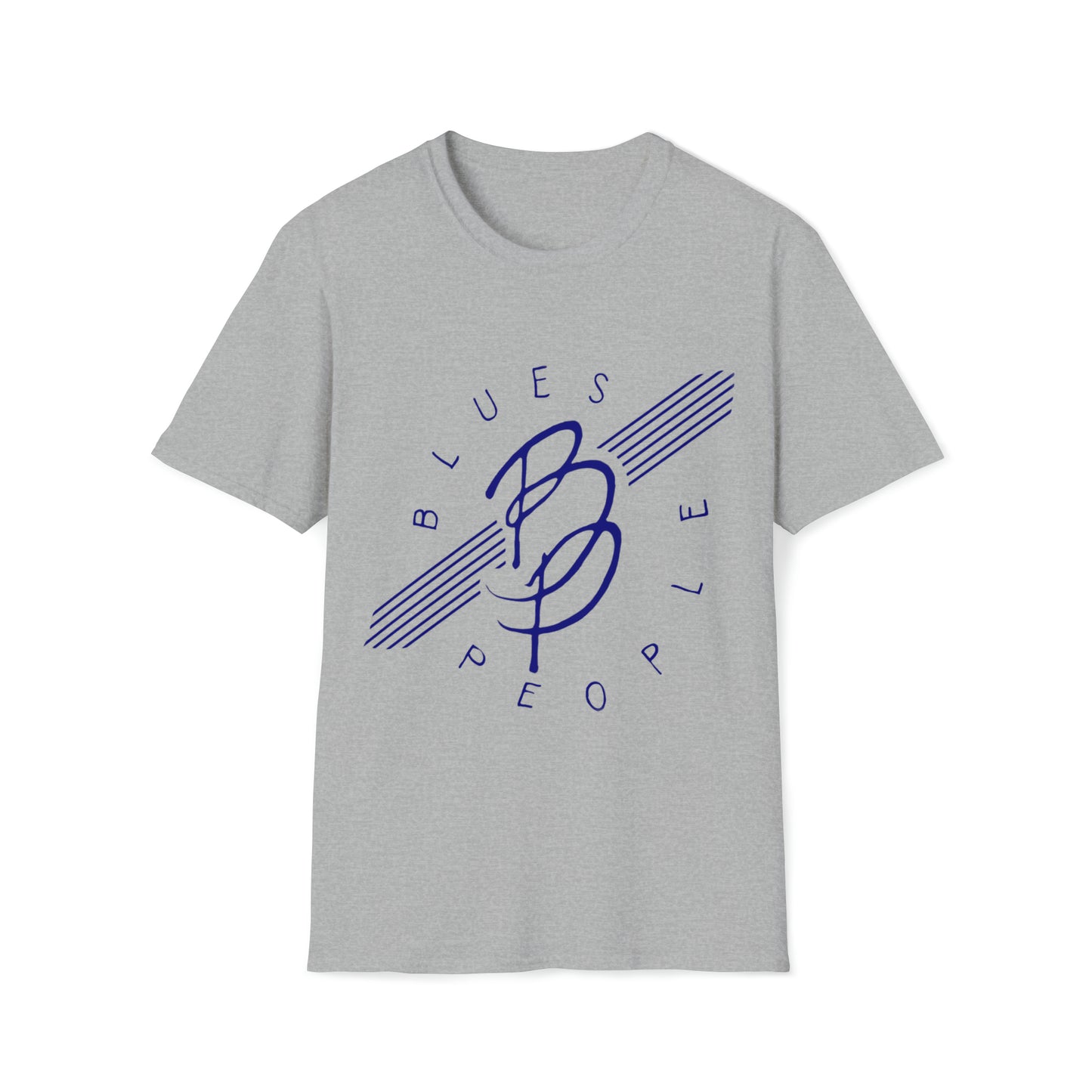 Unisex Softstyle T-Shirt - Blue Logo