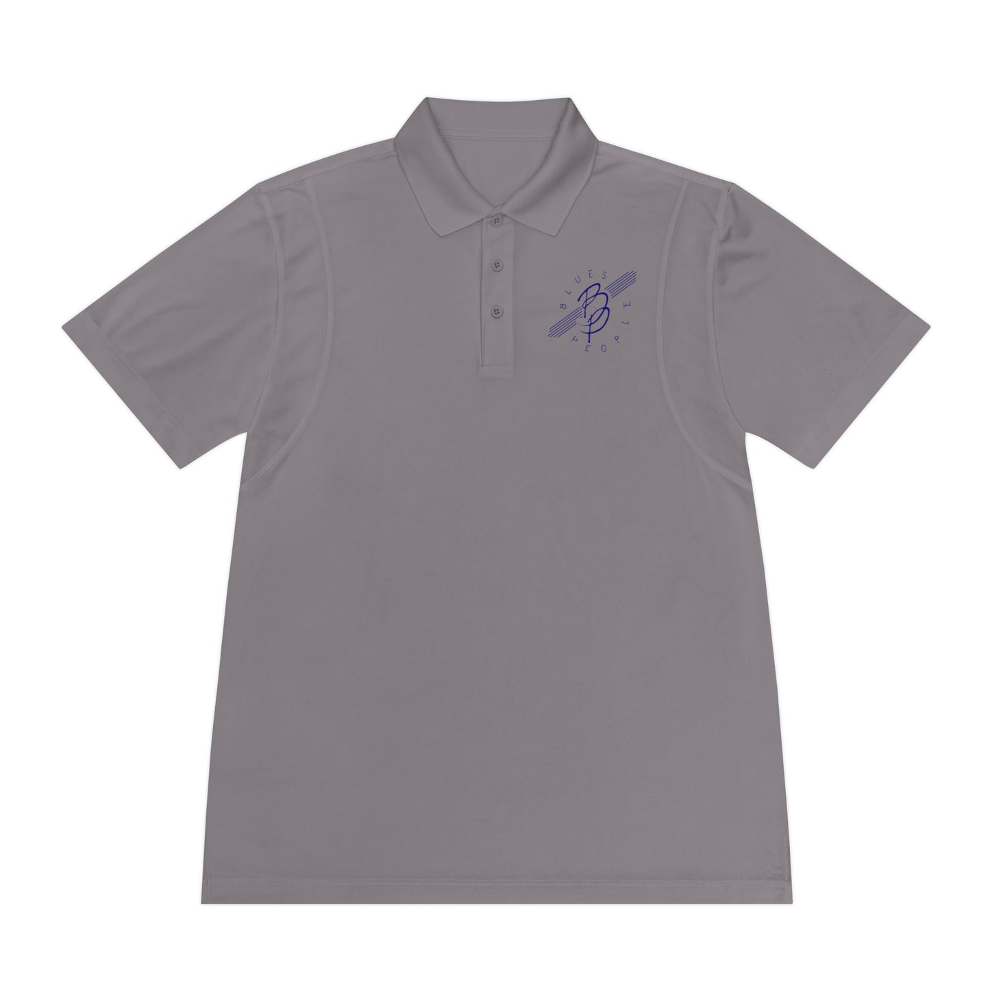 Men's Sport Polo Shirt - Blue Logo