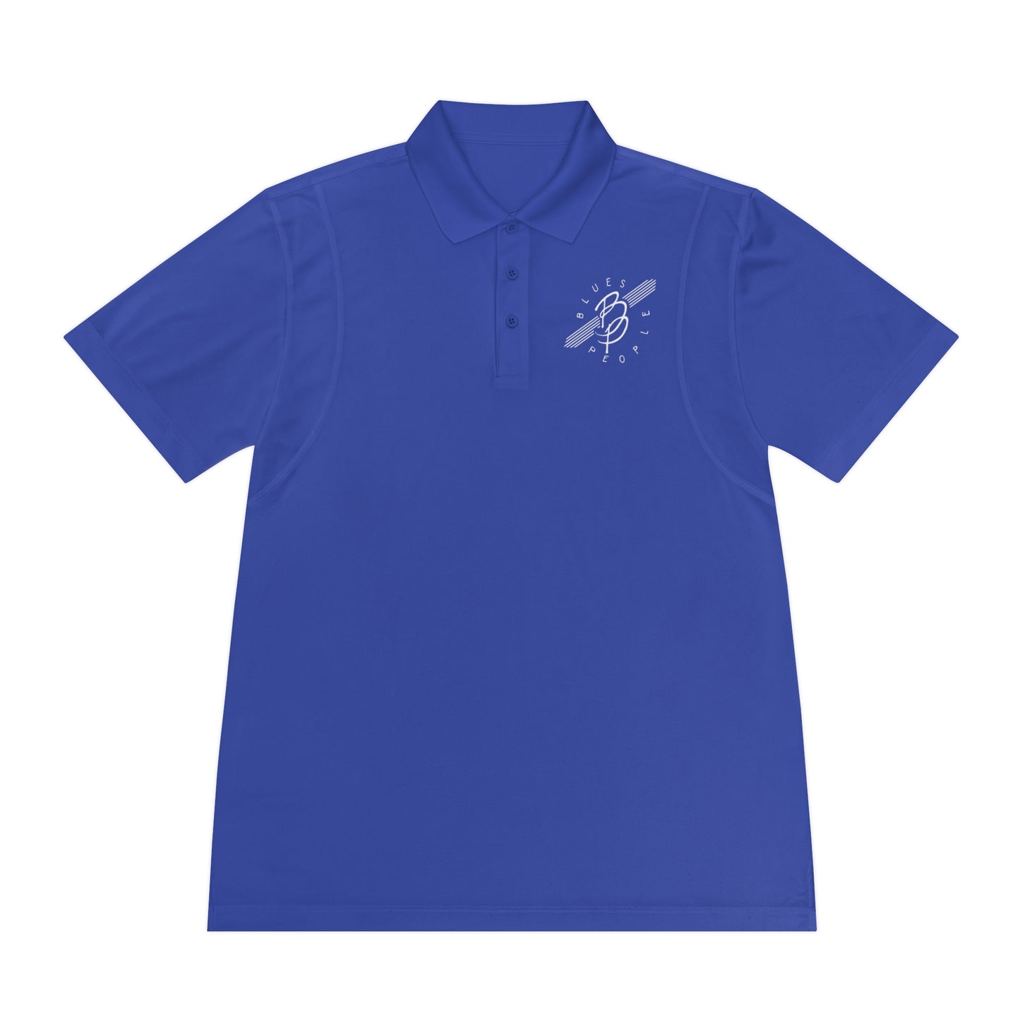 Men's Sport Polo Shirt - White Logo