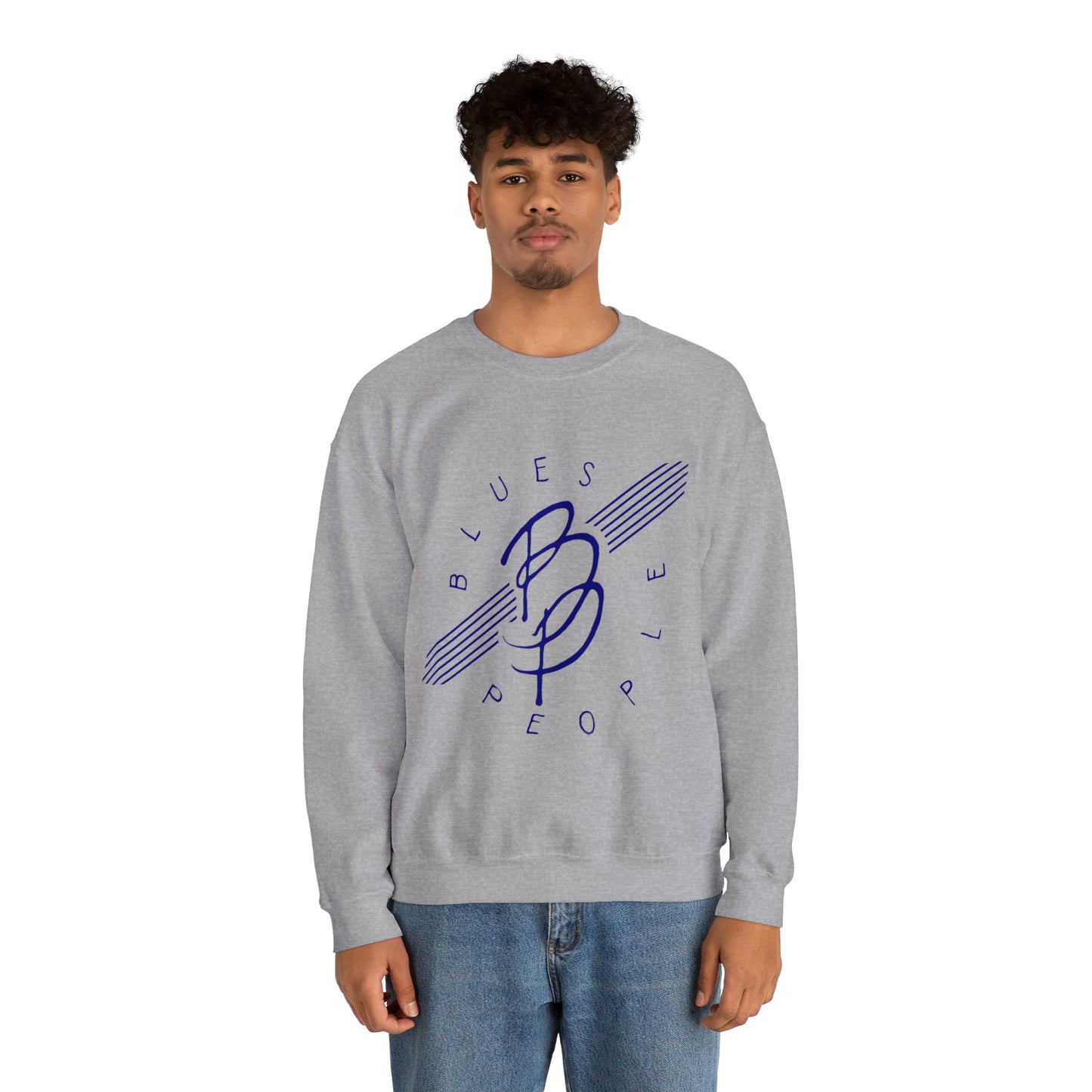 Unisex Heavy Blend™ Crewneck Sweatshirt - Blue Logo