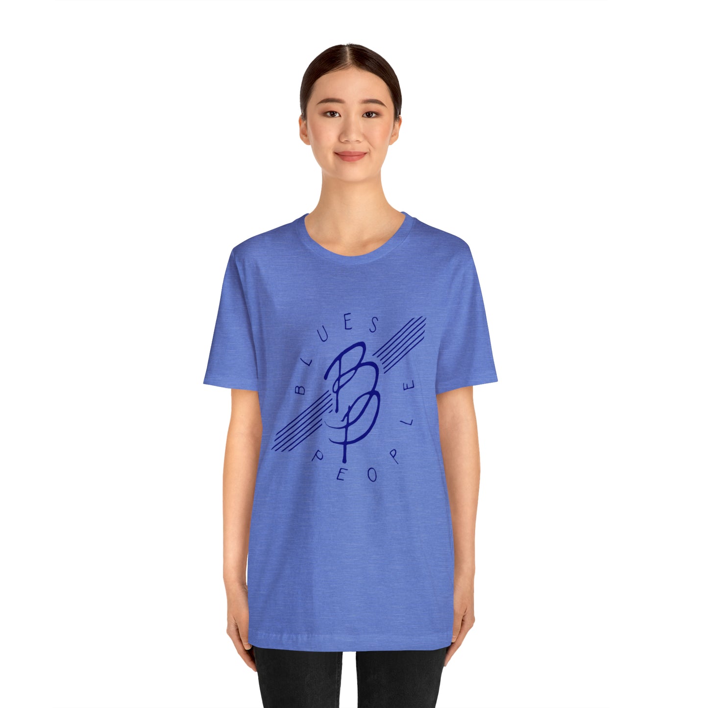 Unisex Jersey Short Sleeve Tee - Blue Logo