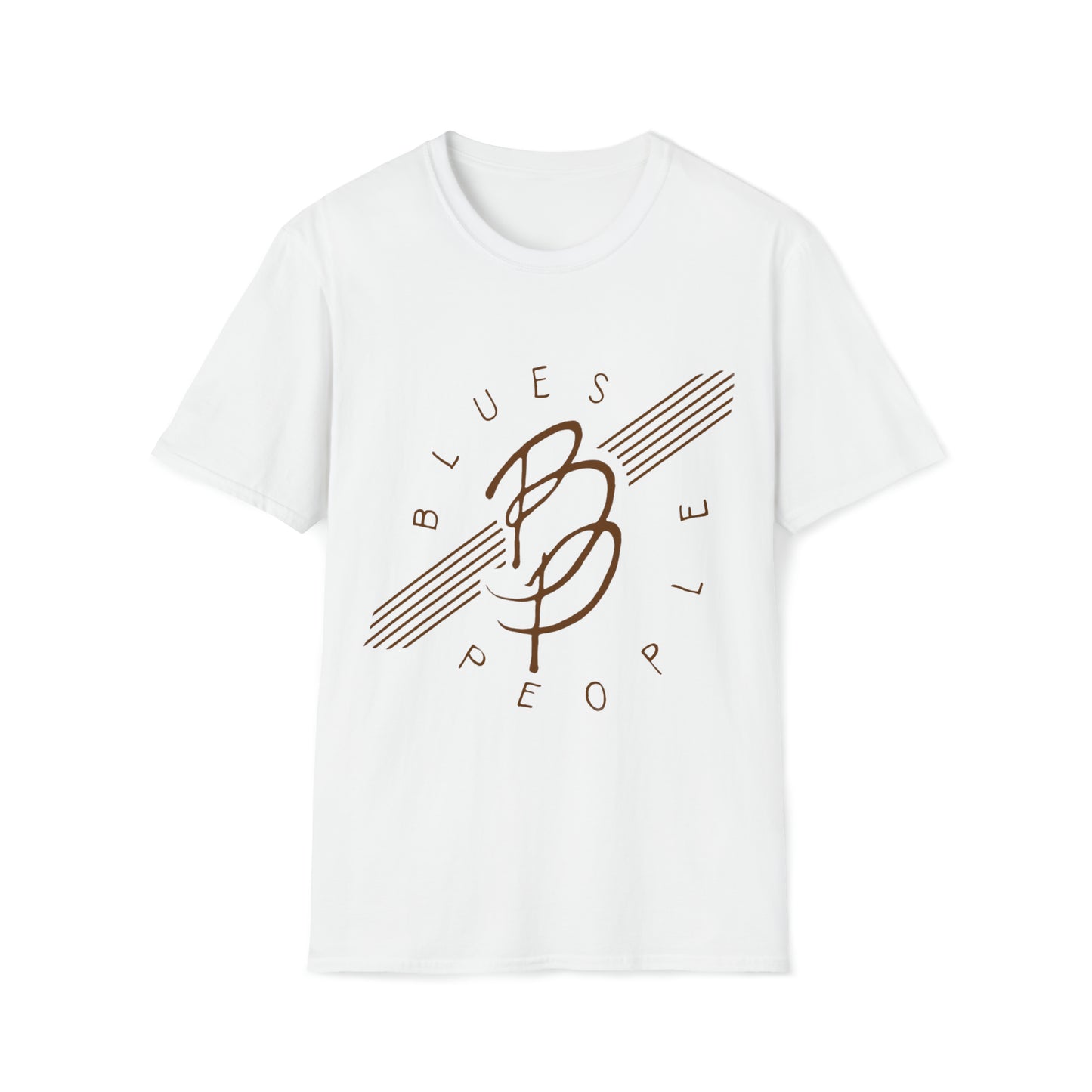 Unisex Softstyle T-Shirt - Brown Logo