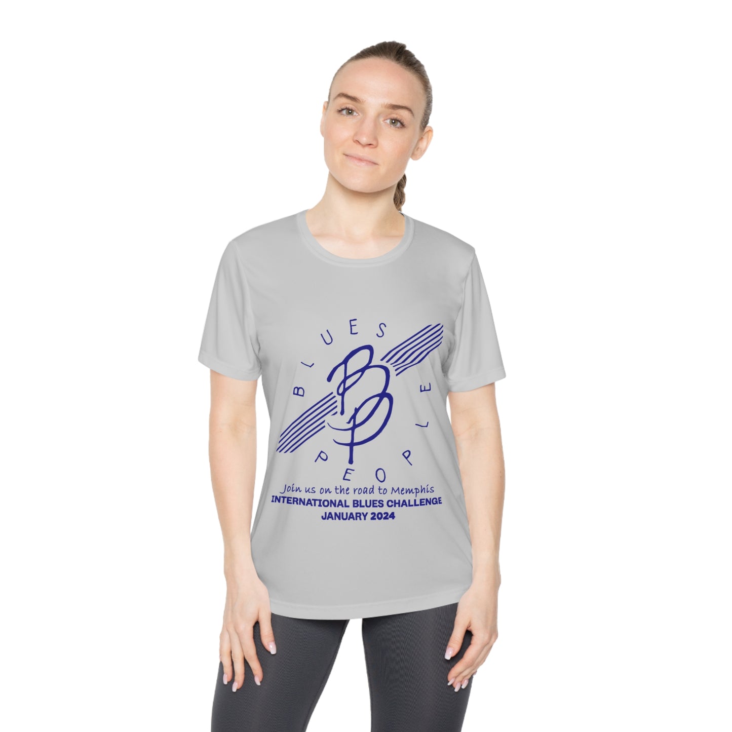 Ladies Competitor Tee - Blue Logo - Journey to Memphis