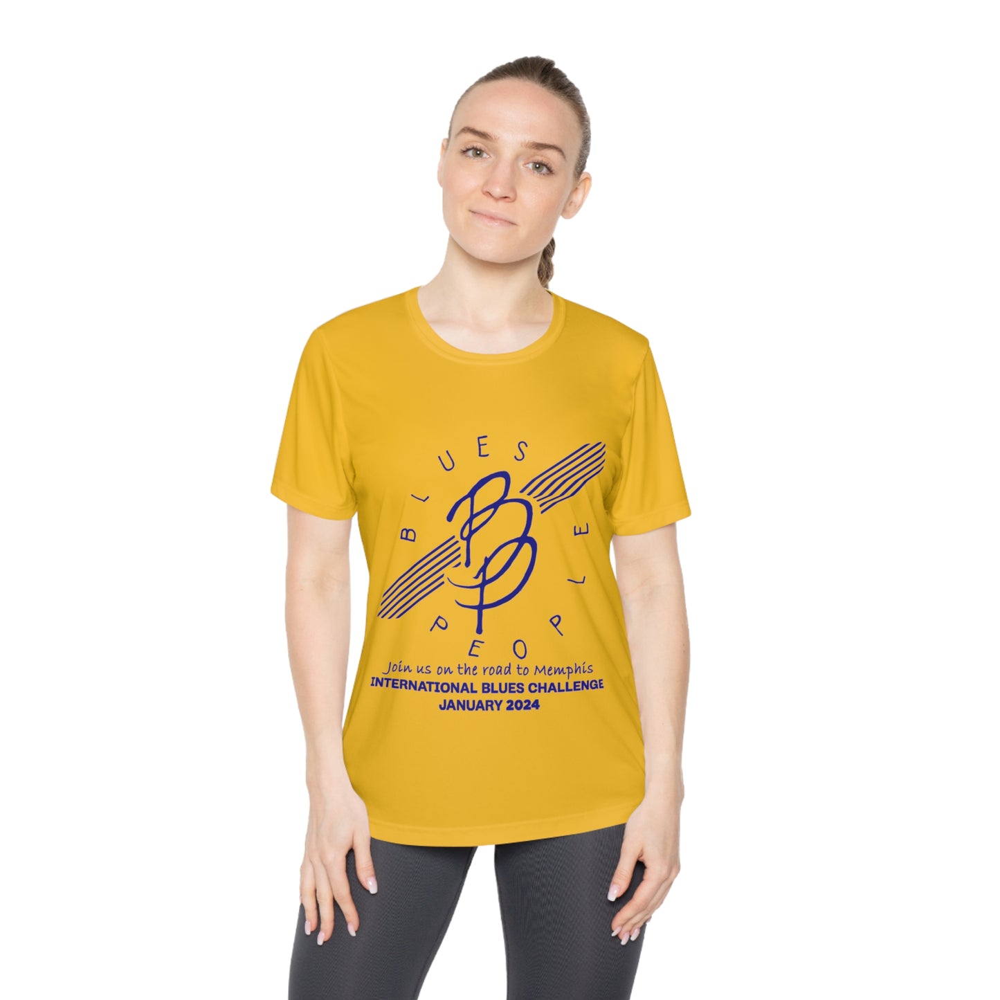 Ladies Competitor Tee - Blue Logo - Journey to Memphis