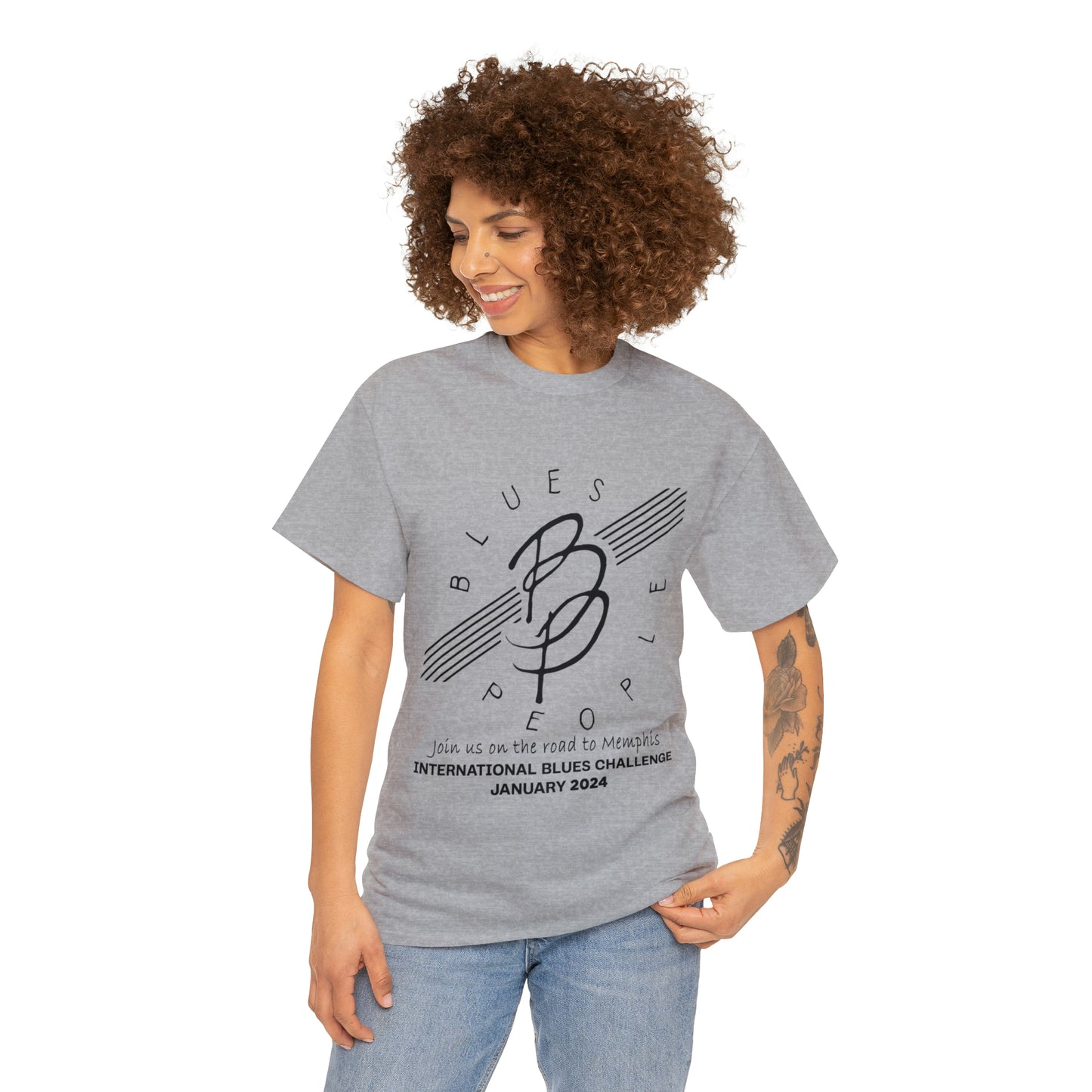 Unisex Heavy Cotton Tee - Black Logo - Journey to Memphis