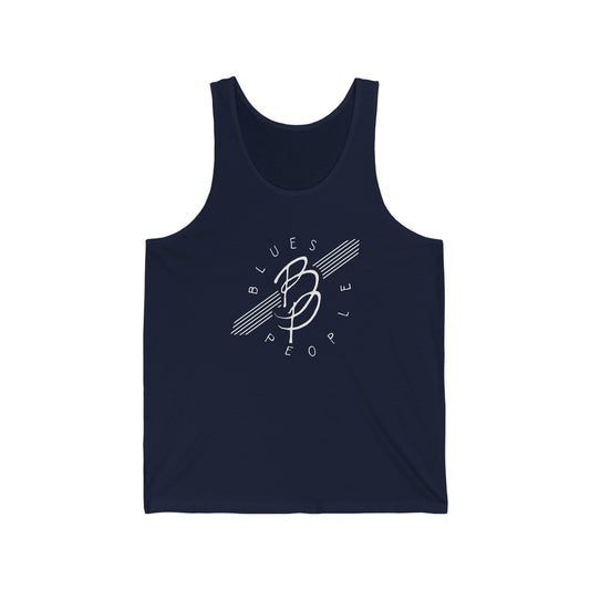 Unisex Jersey Tank - White Logo