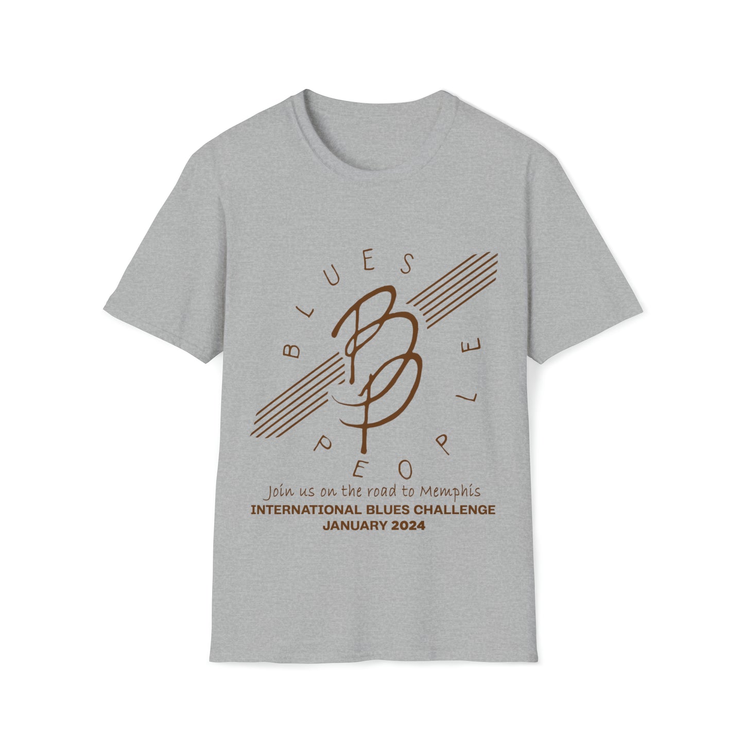 Unisex Softstyle T-Shirt - Brown Logo - Journey to Memphis