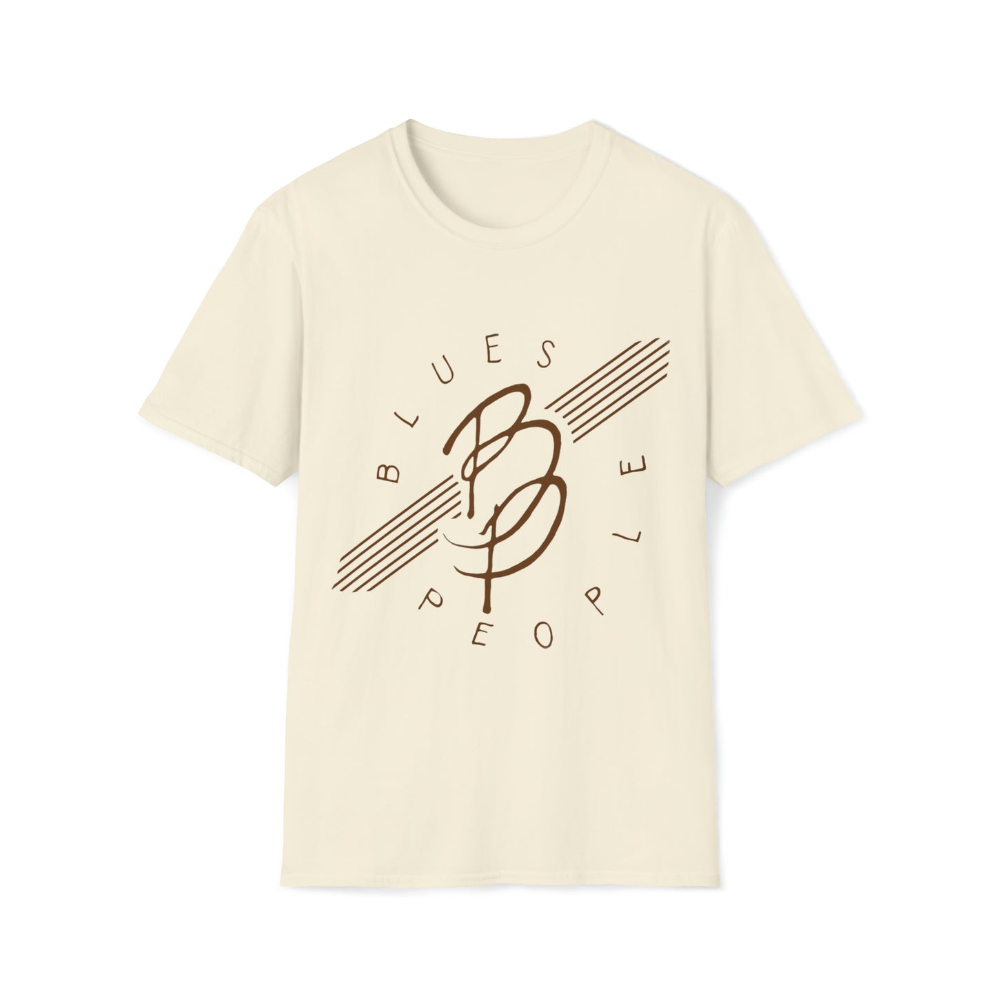 Unisex Softstyle T-Shirt - Brown Logo