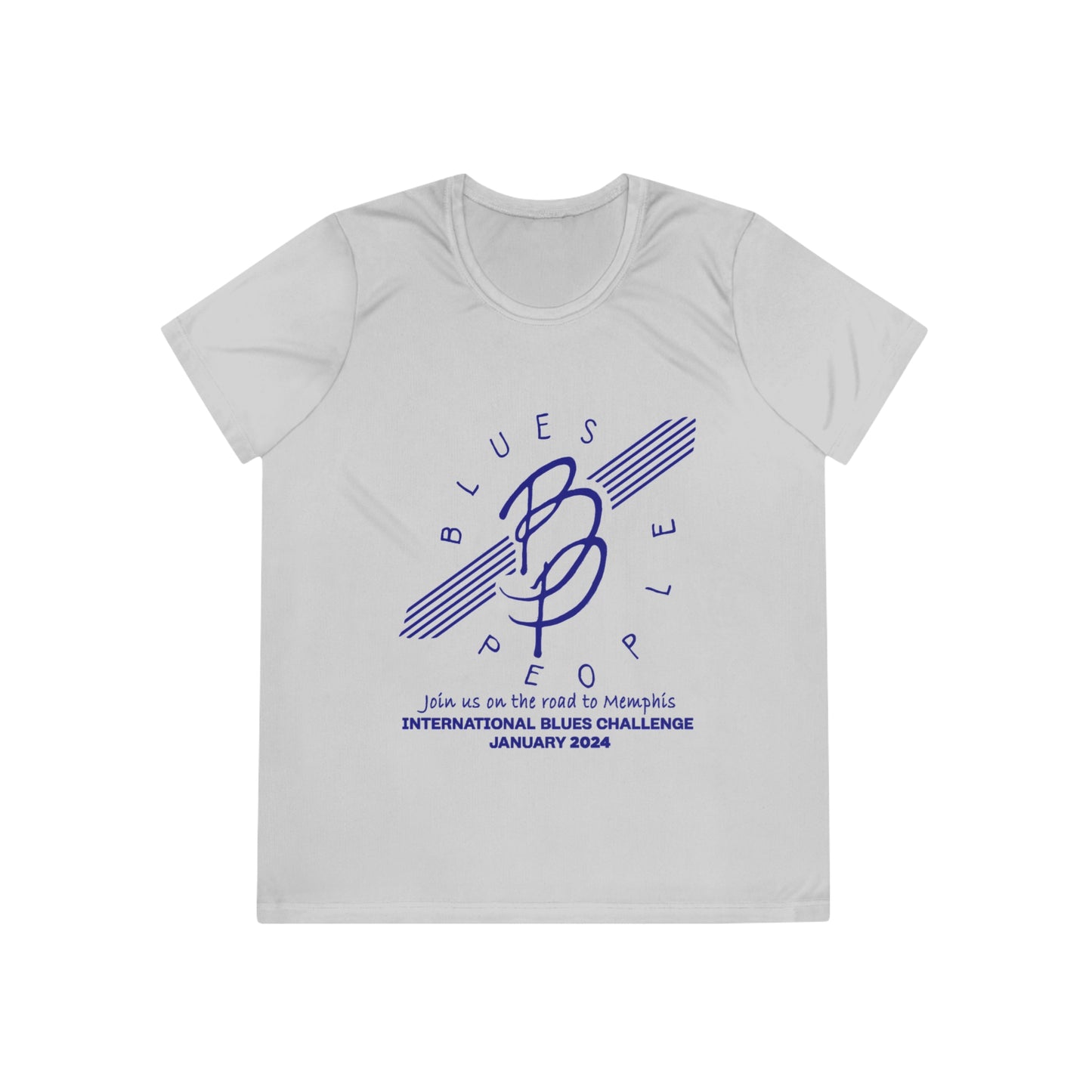 Ladies Competitor Tee - Blue Logo - Journey to Memphis