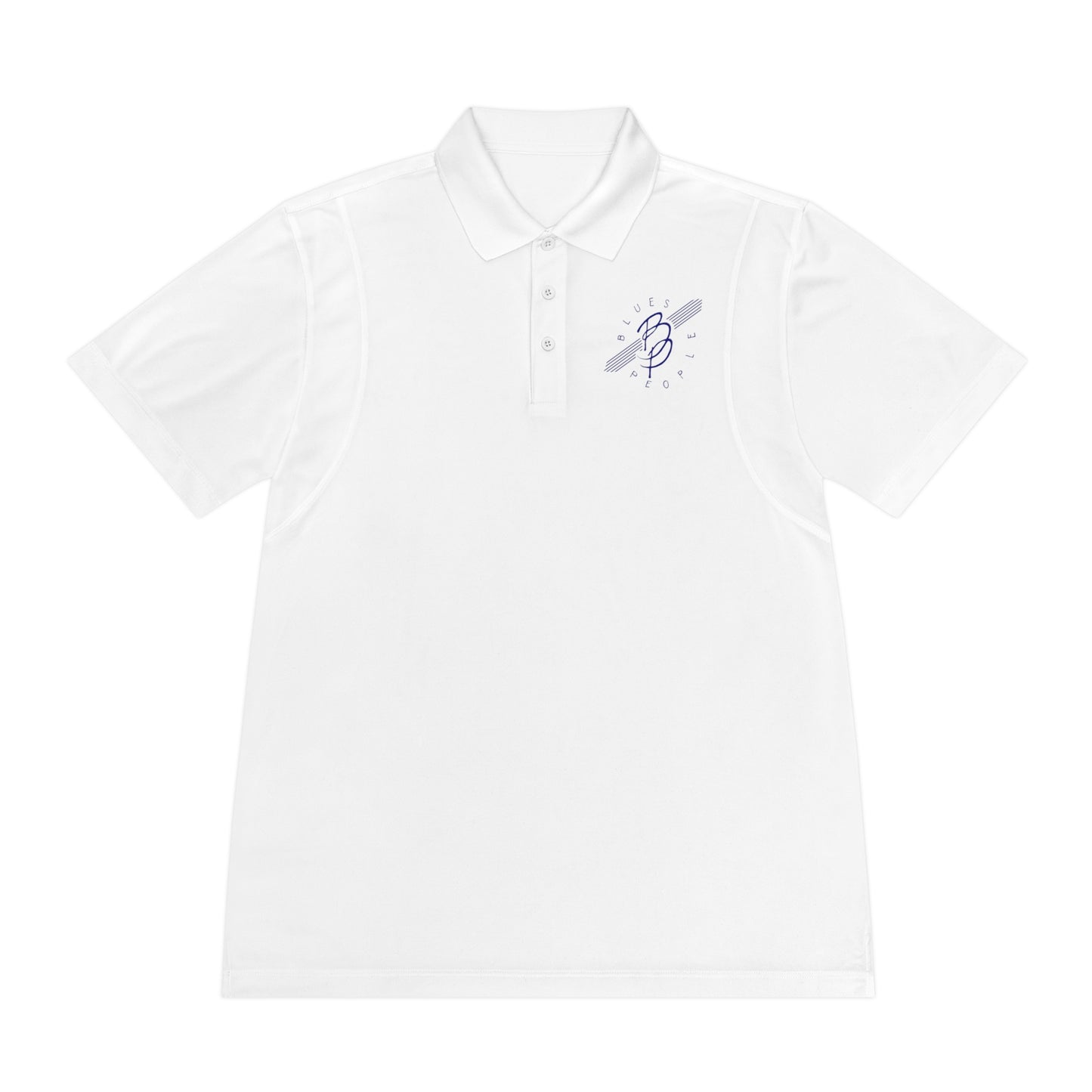 Men's Sport Polo Shirt - Blue Logo