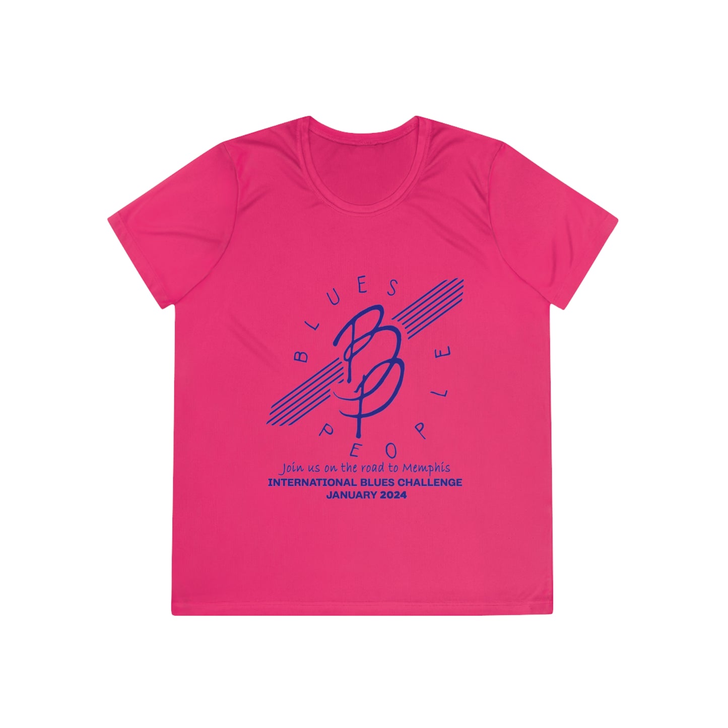 Ladies Competitor Tee - Blue Logo - Journey to Memphis