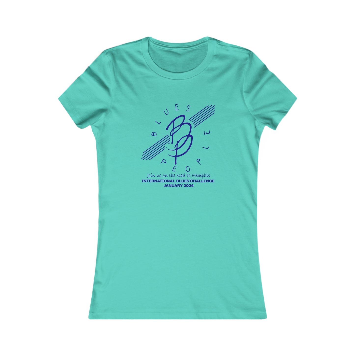 Ladies Favorite T- Shirt - Blue Logo - Journey to Memphis